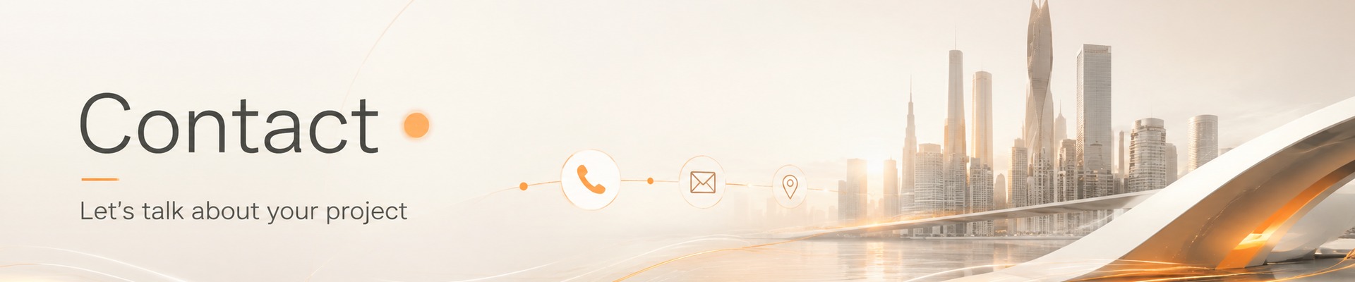 Contact — Let us talk about your project